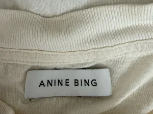 Anine Bing Ashton Tee Vintage Bing in Washed Buttercream sz S guc thumbnail 6