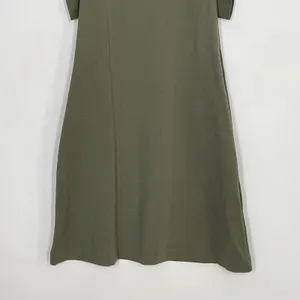 COS Sheath Dress Women's Size XS‎ Green Ruffle Trim Crew Neck Casual Dress thumbnail 4