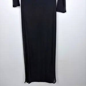 Motel Rocks Terika Bardot Dress Black Mesh Long Sleeve Maxi Evening Chic Large thumbnail 11