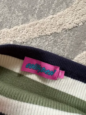 Edikted striped ribbed tube top XS thumbnail 2