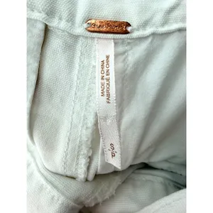 Free People Go West Utility Jumpsuit White Cargo Sleeveless Cutout Back‎ Small thumbnail 8