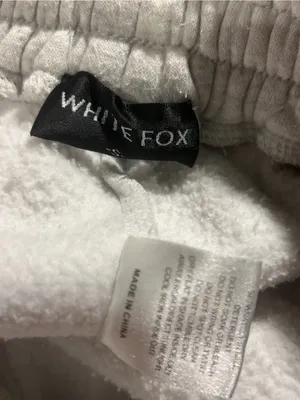 White Fox Boutique Offstage Sweatpants Glacier Grey Vol 3 Green Logo Joggers S thumbnail 3