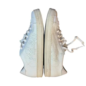 P448 Shoes Womens Size 7.5 White Leather Low Top Casual Sneakers Made In Italy thumbnail 7