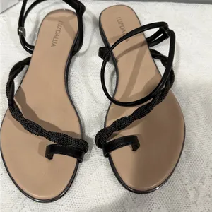 Black Women's Strappy Sandals Size 7 thumbnail 6