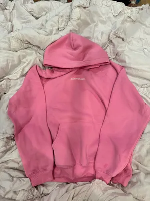Dandy Worldwide "Let's Go on a Drive" Oversized Lux Hoodie in Pink thumbnail 2