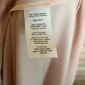 Show Me Your Mumu Emily Empire Maxi Dress Dusty Blush Crisp Size XS NWT NEW thumbnail 7