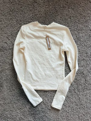 Skims cotton jersey LONG SLEEVE T-SHIRT women's size XXS in marble NWT thumbnail 8