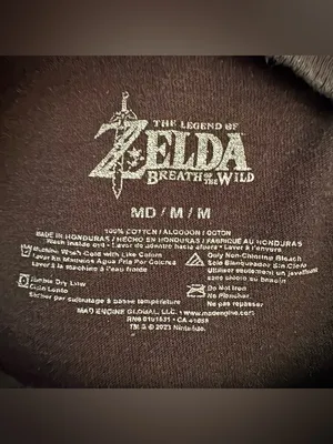Nintendo Women’s Legend of Zelda Breath of the Wild Graphic Tee Black Medium thumbnail 4