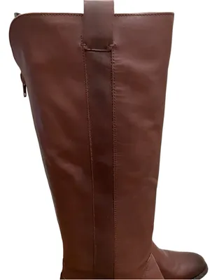 Arturo Chiang Leather Knee High Block Heel Riding Boots Brown Women’s Size 7.5 thumbnail 3