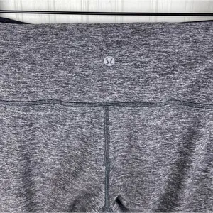 Lululemon Run Turn Around Tight Heathered Black Womens Size 8 Athleisure Running thumbnail 8