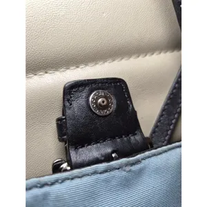 Vintage COACH Soho Leather Crossbody Bag Black Purse Flap Buckle With Charm Y2K thumbnail 7