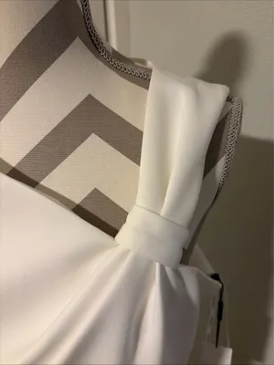 Calvin Klein New! One-Shoulder White Sheath Dress size 14 thumbnail 3
