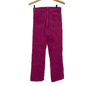Rollas Original Straight Leg Pants Womens 26 Pink High Rise Corduroy 26x28 thumbnail 5
