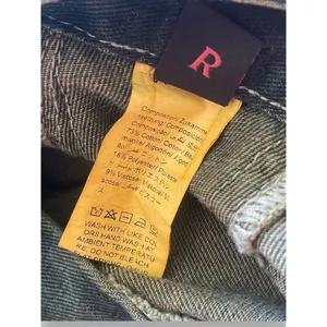 Romwe Punk Star Pattern Raw Trim Flap Pocket Cargo Boyfriend Jeans Denim Small thumbnail 9