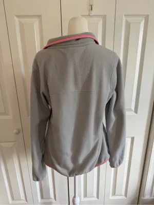 Patagonia Micro D Snap T Pullover Grey/Pink Size Medium thumbnail 3