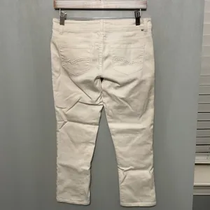 Almost Famous Women Jeans White Skinny Stretch Solid Size 5 thumbnail 3