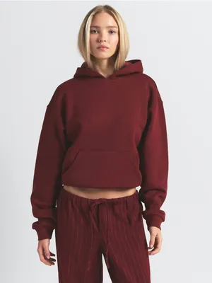 Skims (Gar) Cotton Fleece Classic Pullover Hoodie (8365) | Merlot | Size Large thumbnail 4