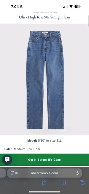 Abercrombie Jeans Ultra High-Rise 90s Straight thumbnail 2