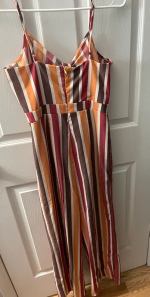 Striped Tie-Front Jumpsuit thumbnail 3