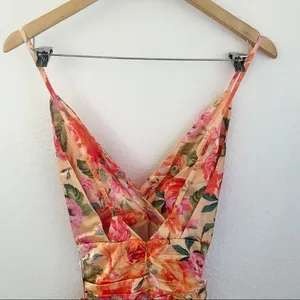 For Love & Lemons Versilla Floral Satin Hi-Lo Dress XS NWT‎ thumbnail 10