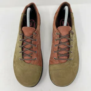 Klogs Leather Nubuck Lace Up Myra Sneakers Womens Size 7 Red Green thumbnail 4