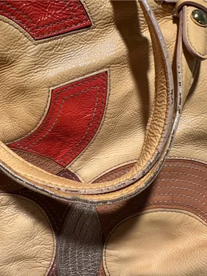 COACH Peyton Inlaid Mosaic Appliqué Tote in Multi Melon Limited Edition RARE Y2K thumbnail 5