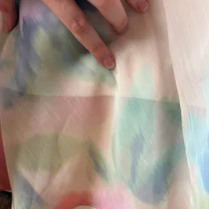 Taylor Maxi Dress Womens 12 Empire Waist Watercolor Tie Dye Lined Wedding thumbnail 5