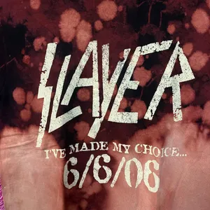 Slayer I’ve Made my Choice 666 Tie Dye Rock Tshirt size Small thumbnail 2