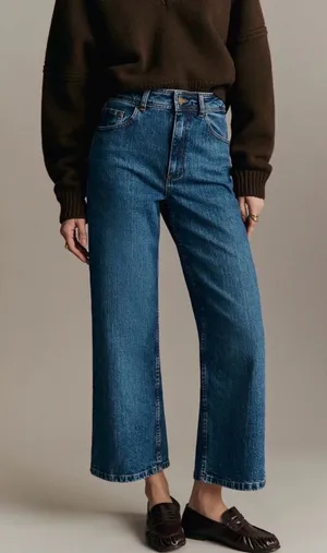 Sezane le crop jeans thumbnail 1