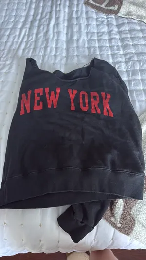 Brandy Melville Sweatshirt New York Cropped John Galt thumbnail 3