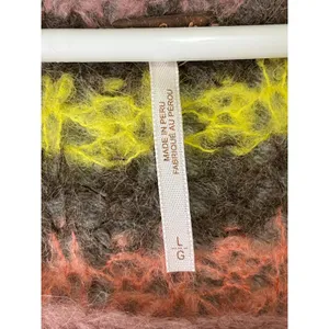 Free People Alpaca Reach for the Stars Sweater Striped Slouchy Boho Casual Large thumbnail 6