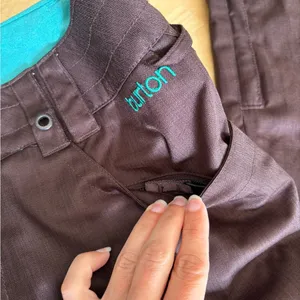 Burton the white collection da nag dry ride snow pants size medium brown teal thumbnail 3