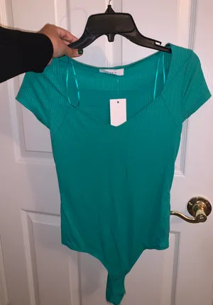 Nordstrom Green Bodysuit thumbnail 1