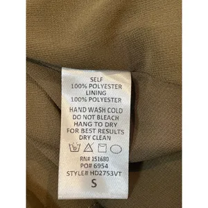 Vestique Satin Maxi Dress Size S Olive Green Keyhole Empire Waist New With Tag thumbnail 8