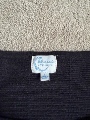 Blue Rain by Francesca’s Black Knit Sweater – Size L thumbnail 3