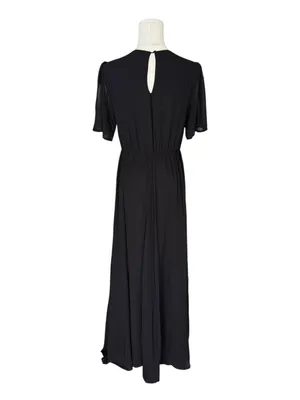 Baltic Born - NWT Esti Black Chiffon Maxi Wedding Dress Sz M thumbnail 5