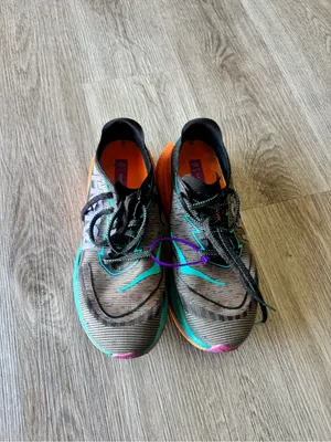 Hoka Mach X 2 Running Shoes in Black, Teal, Orange and Pink thumbnail 8