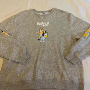 Target Women's Bluey Graphic Crewneck Sweatshirt Grey XXL 2XL Character NWOT thumbnail 1