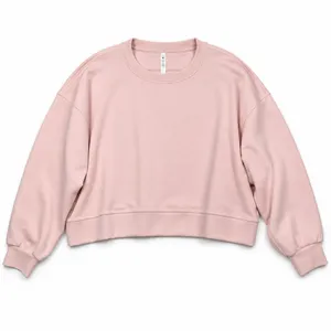 Lululemon 20 Perfectly Oversized Cropped Crew Softstreme Strawberry Milkshake thumbnail 3
