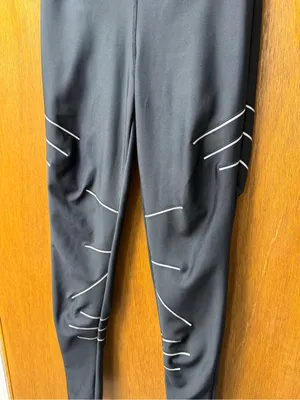 ALO Yoga High-Waisted Sequence Glow in the Dark Leggings Black Large Workout Gym thumbnail 9