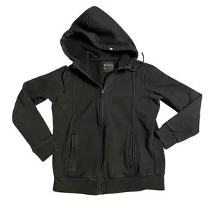 FIGS Black Full Zip Hoodie Fleece Lined Women's Casual‎ Athleisure XS thumbnail 1