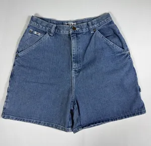 Vintage 90s Bill Blass Women's High Rise Denim‎ Carpenter Jean Shorts Size 10 thumbnail 1