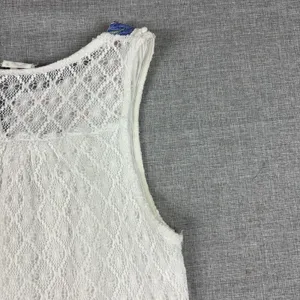 Akemi + Kin Tank Top Womens‎ S White Scoop Neck Lace Anthropologie Lined Boho thumbnail 12
