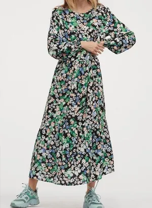 H&M Floral Maxi Dress, Size M‎ thumbnail 1