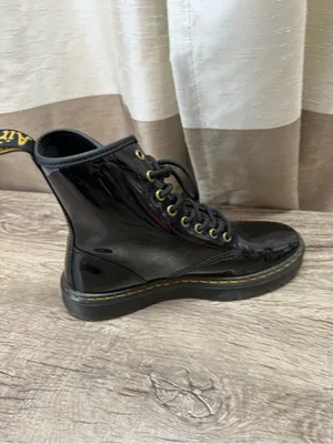 Dr Martens Zavala Patent Leather Combat Boots size‎ 8 thumbnail 3