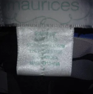 Maurices 1X Black Blue Flowers Top Plus thumbnail 4