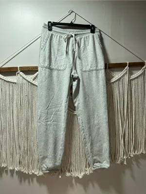 American Eagle Outfitters Heather Gray Cozy Drawstring Joggers thumbnail 4