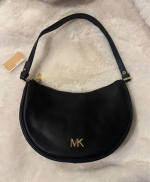 Black Michael Kors Leather Small Conv Pouchette thumbnail 1