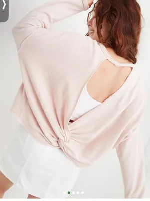 Aerie Weekend Pretty Back Sweatshirt thumbnail 3