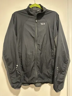 EUC Mountain Hardwear Women SzXL Kor AirShell Lightweight Full Zip Black Jacket thumbnail 1